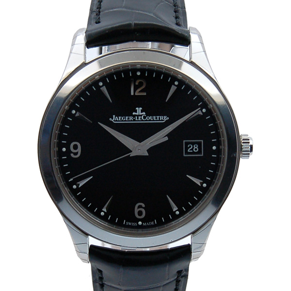ジャガールクルト　Jaeger LeCoultre　マスターコントロール　Q1548470　SS　ブラック　39mm　革ベルト　自動巻　新品