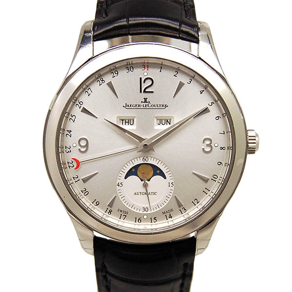 ジャガールクルト　Jaeger LeCoultre　マスターカレンダー　Q1558420　SS　革　新品