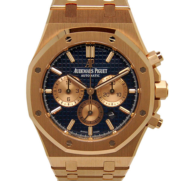 オーデマ・ピゲ　AUDEMARS PIGUET　ロイヤルオーク　クロノグラフ　26331OR.OO.1220OR.01　ピンクゴールド　ブルー　新品