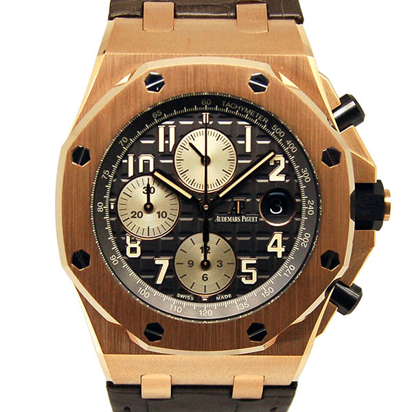オーデマ・ピゲ　AUDEMARS PIGUET　ロイヤルオーク　オフショアクロノグラフ　26470OR.OO.A125CR.01　18KPG　革ベルト　新品