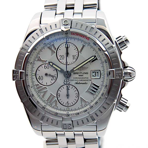 ブライトリング　BREITLING　クロノマットエボリューション　ホワイトローマ　A13356　自動巻き　メンズ　クロノグラフ　新品