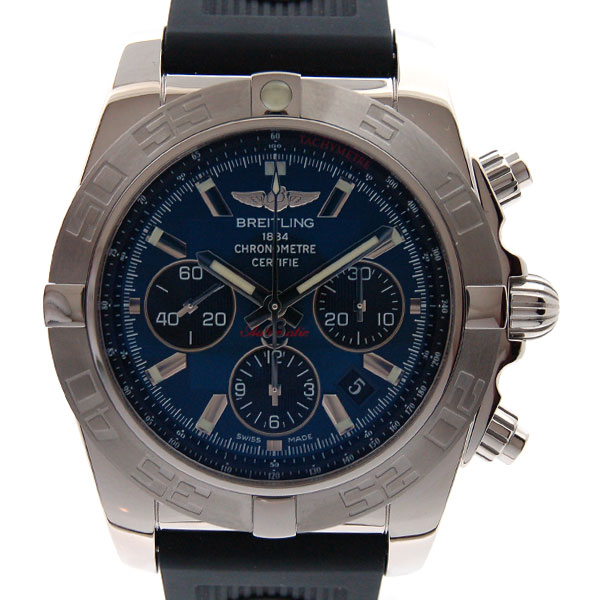 ブライトリング　BREITLING　クロノマットB01　A011C89RRC　ブラックアイブルー　SS　ラバー　43,5mm　新品