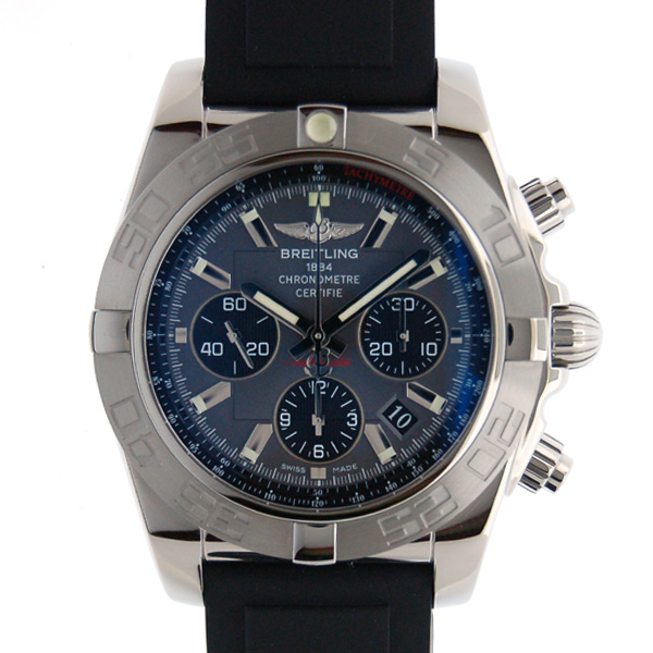 ブライトリング　BREITLING　クロノマット44　A012F46RPR　ブラックアイグレー　SS　44mm　自動巻　ラバー　新品