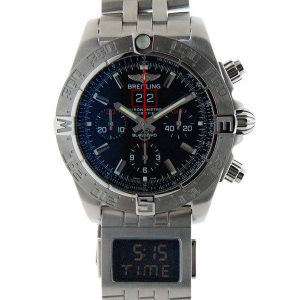 ブライトリング　BREITLING　クロノマットブラックバード　A440B71PA　世界2000本限定　デジタル表示　新品