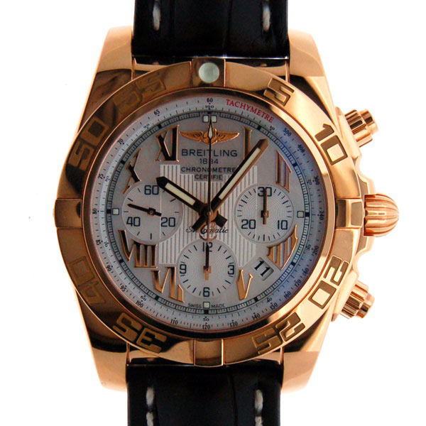 ブライトリング　BREITLING　クロノマット44　H011A93WBA　パールローマン　K18RG　44mm　自動巻　革　新品　アウトレット