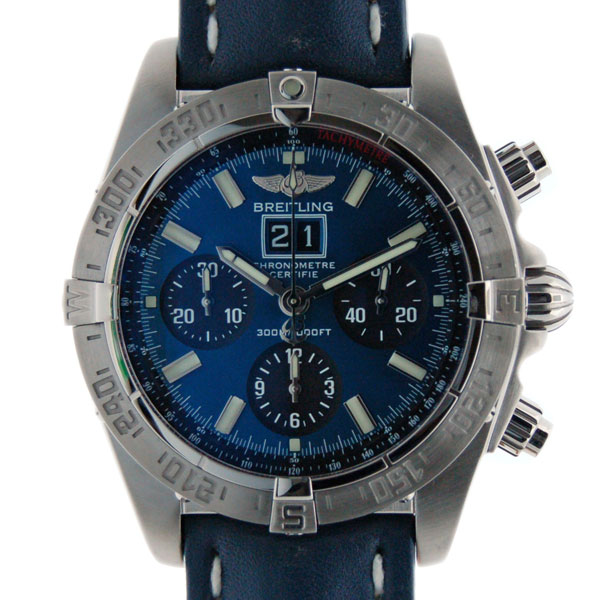 ブライトリング　BREITLING　クロノマット　ブックバード　A439C18KBA　ブラックアイブルー　革　新品