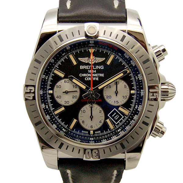 ブライトリング　BREITLING　クロノマット44　エアボーン　A005B13KBA　SS　ブラック　44mm　革ベルト　新品