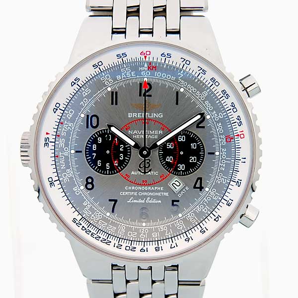 ブライトリング　BREITLING　ナビタイマー　ヘリテイジ　A35300 レフティー　グレー文字盤　世界50本限定