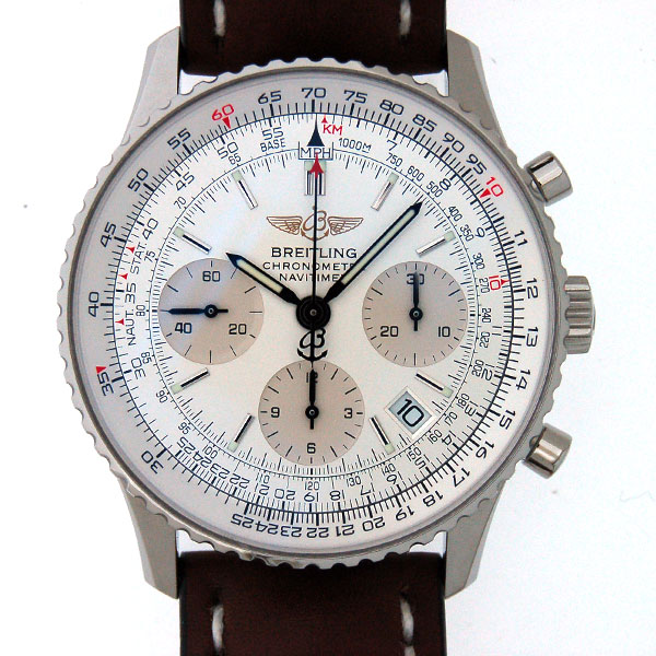 ブライトリング　BREITLING　ナビタイマー　A23322　SS　シルバー　革　Dバックル　新品