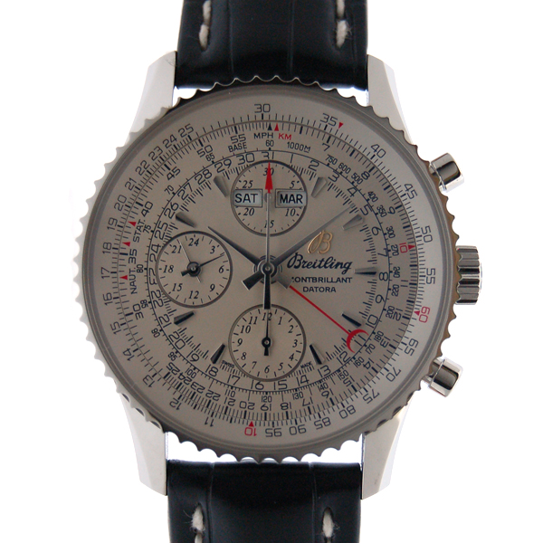 ブライトリング　BREITLING　モンブリランダトラ　A213G46WBA　シルバー　クロコ革　新品