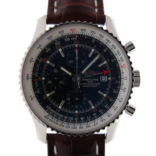 ブライトリング　BREITLING　ナビタイマーワールド　A242B26WBA　ブラック　SS　46mm　新品