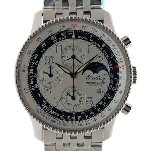 ブライトリング　BREITLING　ナビタイマー　モンブリラン　オリンパス　A191G92NP　シルバー　新品