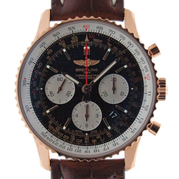 ブライトリング　BREITLING　ナビタイマー01　R022B49WBA　18Kレッドゴールド　ブラック　新品