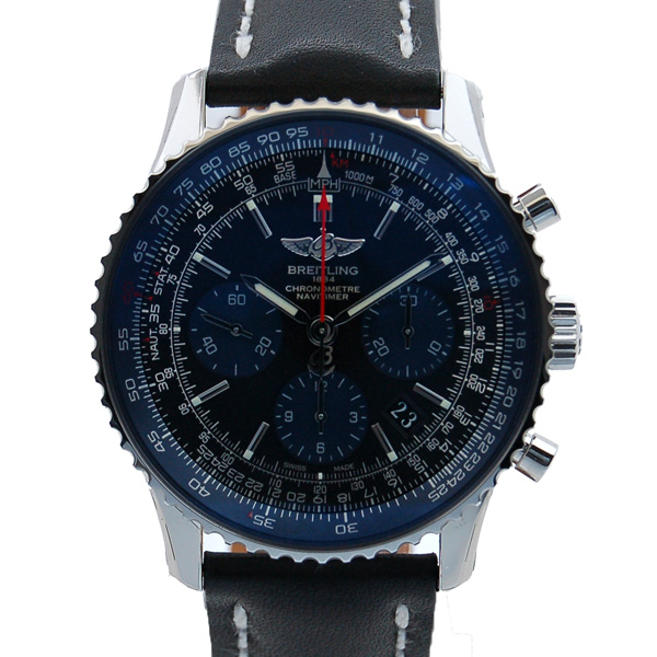 ブライトリング　BREITLING　ナビタイマー01　ブルーエディション　S022CBEKBA　SS　ブルー　革ベルト　世界1000本限定　新品