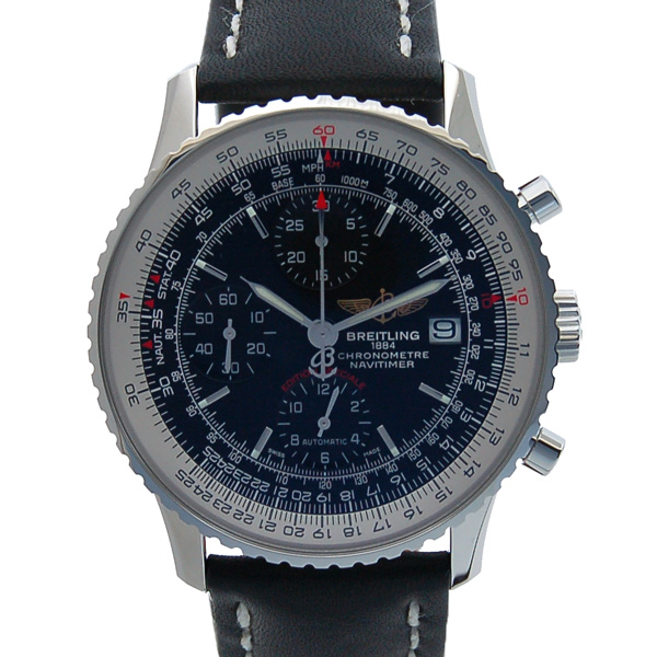 ブライトリング　BREITLING　ナビタイマーヘリテージ　42mm　A113B27KBA　SS　ブラック　革ベルト　新品