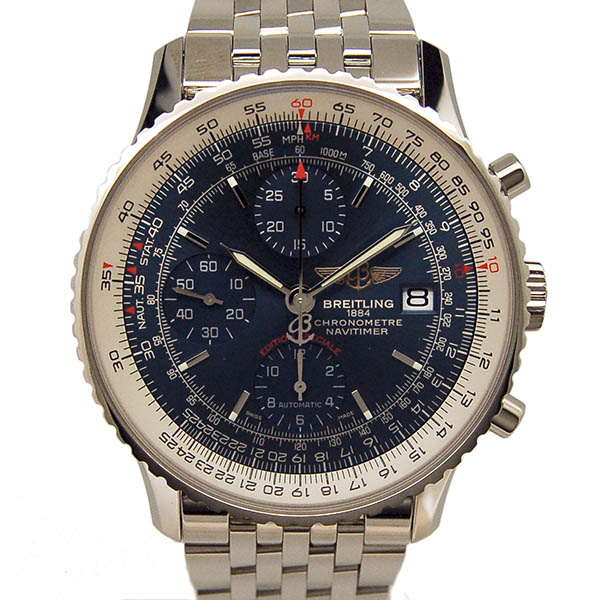 ブライトリング　BREITLING　ナビタイマーヘリテージ　42mm　A113C42NP　SS　ブルー　新品