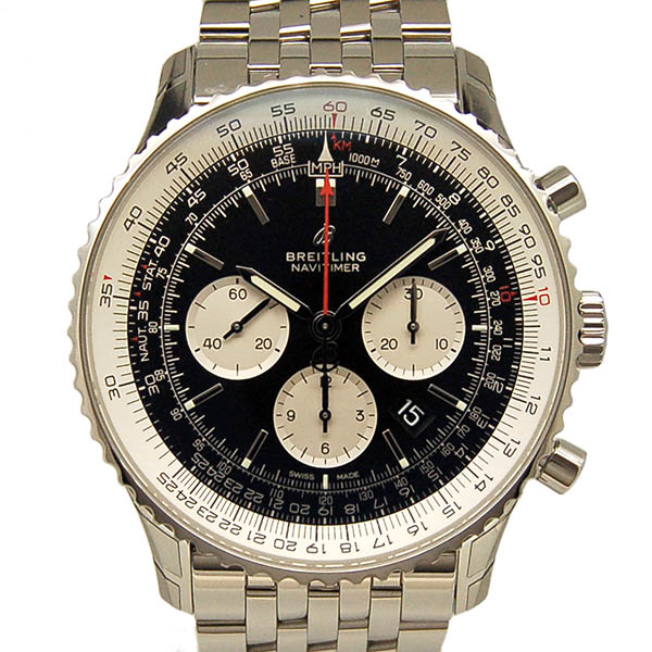 ブライトリング　BREITLING　ナビタイマー1 B01 46mm　A017B-1NP　SS　ブラック　新品