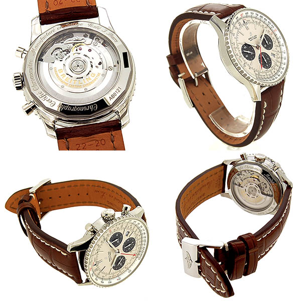ブライトリング BREITLING ナビタイマー1 B01 43mm A022G-1WBA SS シルバー 革ベルト 新品