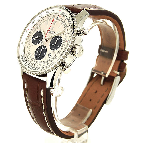 ブライトリング BREITLING ナビタイマー1 B01 43mm A022G-1WBA SS シルバー 革ベルト 新品