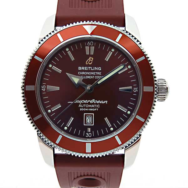 ブライトリング　BREITLING　スーパーオーシャンヘリテージ　46mm　A172Q42ORC　ブラウン　ラバーベルト　ダイバー　新品