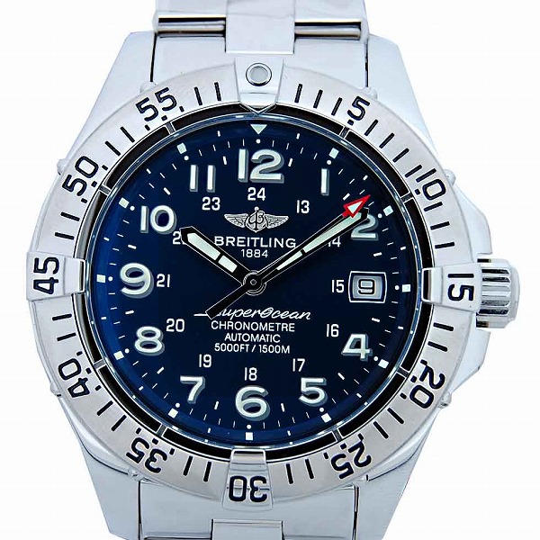 ブライトリング　BREITLING　スーパーオーシャン　ブルー　A17360　自動巻き　1500m防水