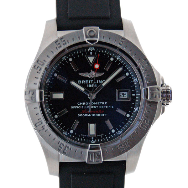 ブライトリング　BREITLING　アベンジャー2　シーウルフ　A17330　SS　45mm　ブラック　ラバー　新品