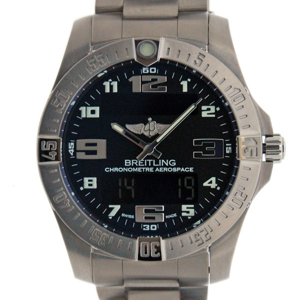 ブライトリング　BREITLING　エアロスペース　エヴォ　E793B27PST　43mm　チタン　ブラック　クォーツ　新品