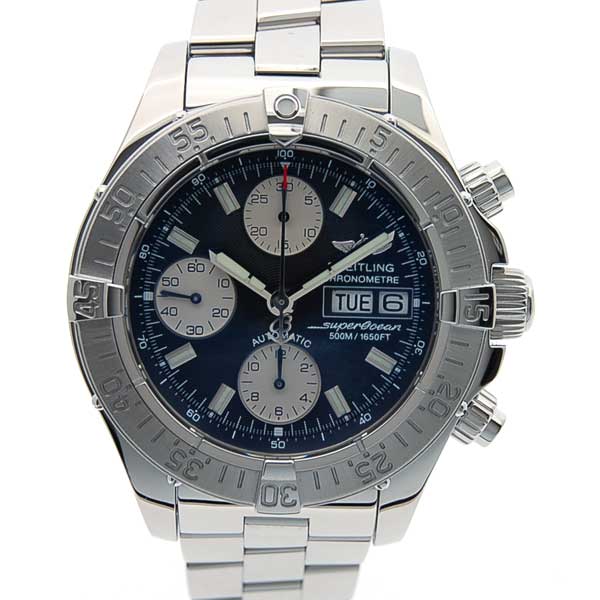 ブライトリング　BREITLING　クロノスーパーオーシャン　A13340　黒文字盤　42mm　ブレス　新品