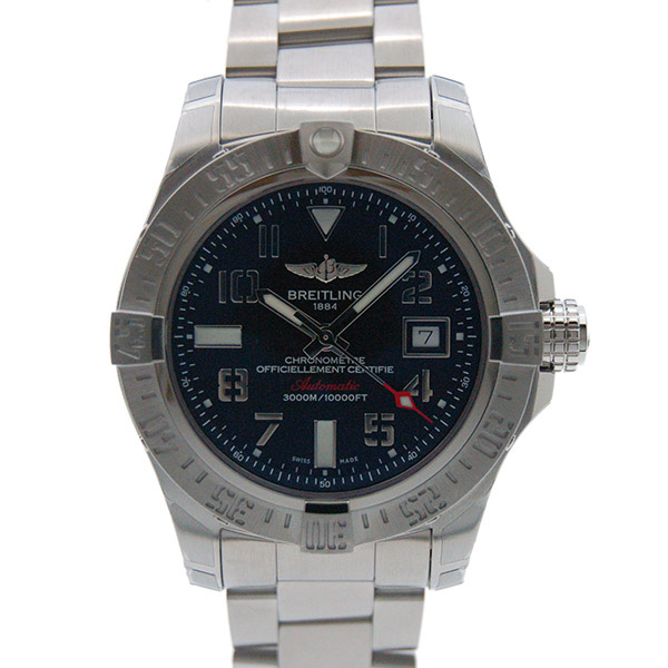 ブライトリング　BREITLING　アベンジャー2　シーウルフ　A077B31PSS　SS　45mm　ブラック　3000m防水　新品