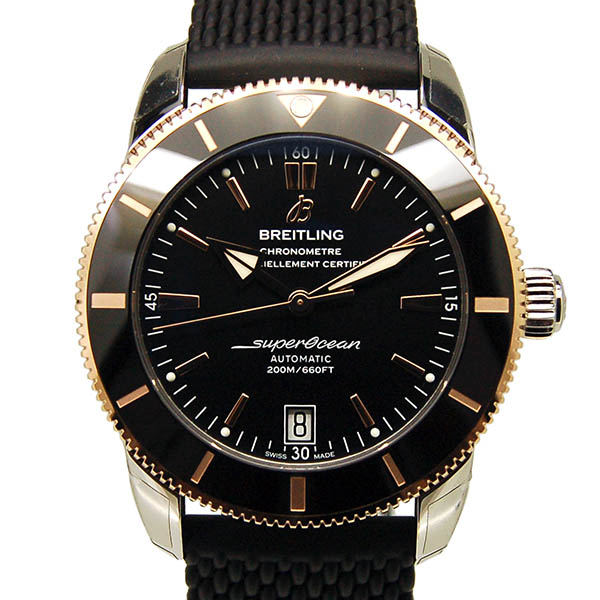 ブライトリング　BREITLING　スーパーオーシャンヘリテージ2 B20 オートマチック 42　UB2010121B1S1　18KRG×SS　42mm　ブラック　ラバー　新品