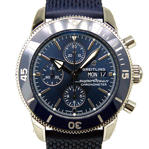 ブライトリング　BREITLING　スーパーオーシャンヘリテージ2　クロノグラフ 44　A275C-1QRC　44mm　ブルー　ラバーベルト　新品