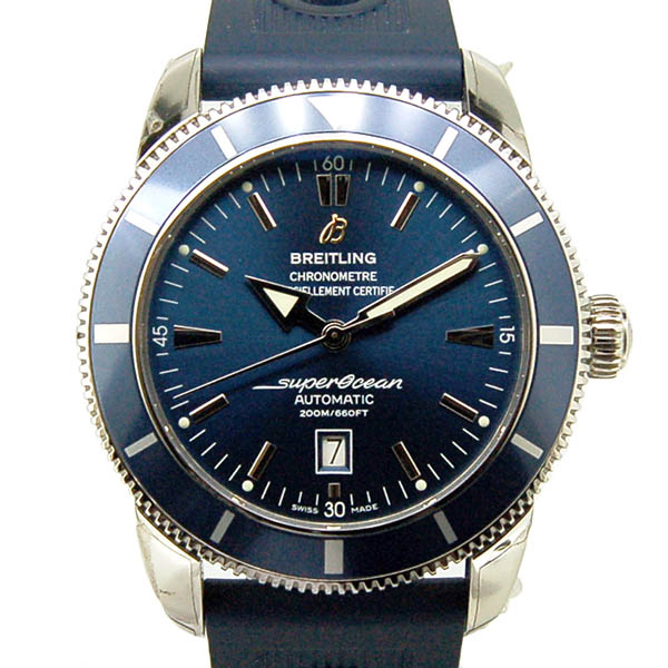 ブライトリング　BREITLING　スーパーオーシャンヘリテージ　46mm　A172C34ORC　ブルー　ラバーベルト　200m防水　新品