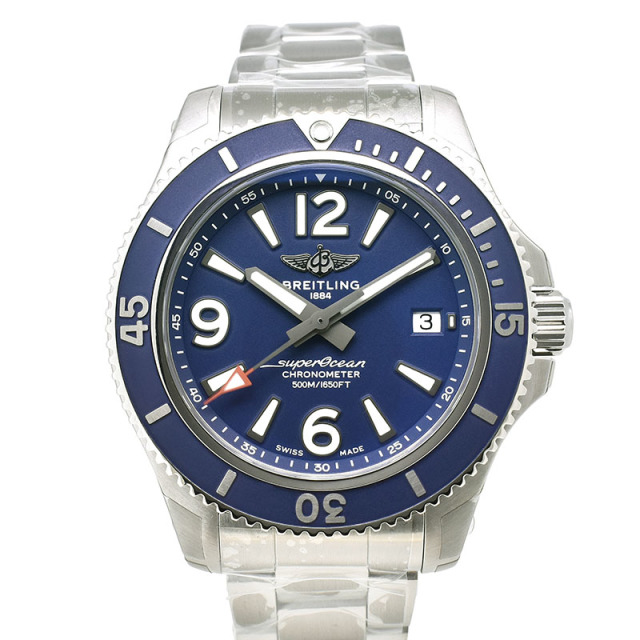 ブライトリング　BREITLING　スーパーオーシャン オートマチック 42　A282C-1PSS　42mm　ブルー　SS　新品