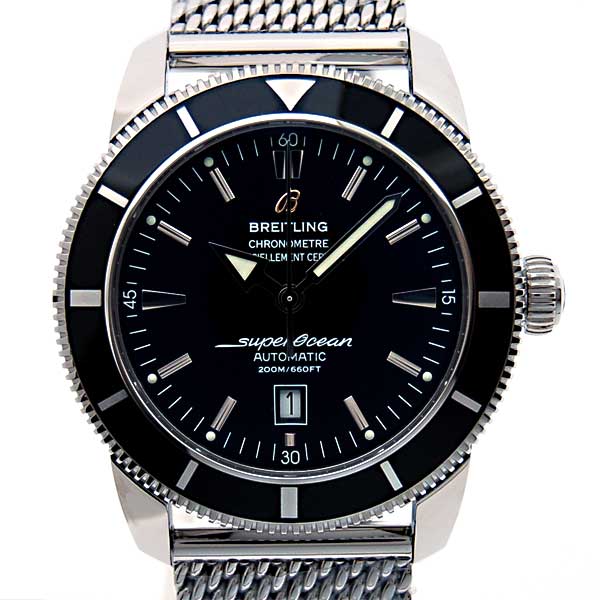 ブライトリング　BREITLING　スーパーオーシャンヘリテージ　46mm　A172B68OCA　ブラック　SSブレス　200m防水　新品