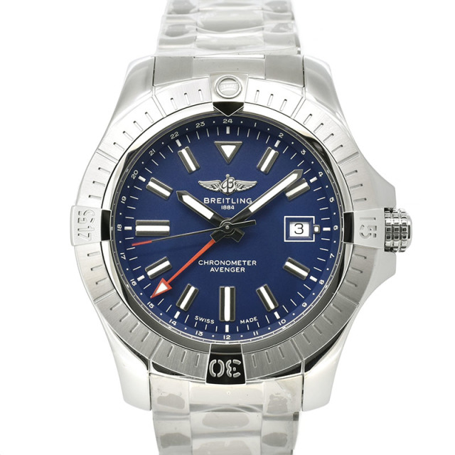 ブライトリング　BREITLING　アベンジャー オートマチック GMT 45　A341C-1PSS　45mm　SS　ブルー　新品
