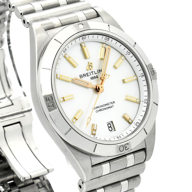 ブライトリング BREITLING クロノマット オートマティック 36 A10380101A4A1 ホワイトシェル 新品