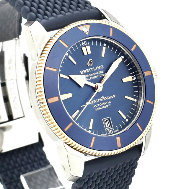 ブライトリング BREITLING スーパーオーシャンヘリテージ B20 オートマチック 42 UB2010161C1S1 18KRG×SS 42mm ブルー 新品