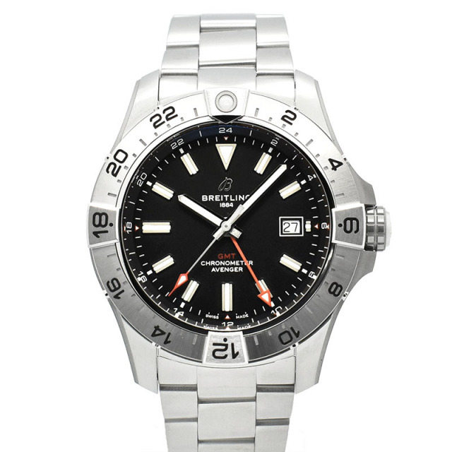 ブライトリング BREITLING アベンジャー オートマティック GMT 44 A32320101B1A1 44mm ブラック 新品 Zetton