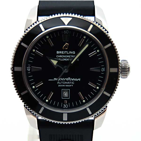 ブライトリング　BREITLING　スーパーオーシャンヘリテージ　46mm　A172B68ORC　ブラック　SS　ラバー　200m防水　新品