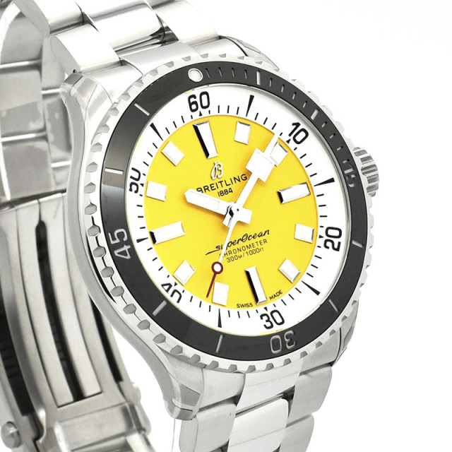 ブライトリング BREITLING スーパーオーシャン オートマチック 42 A17375211I1A1 42mm イエロー 新品