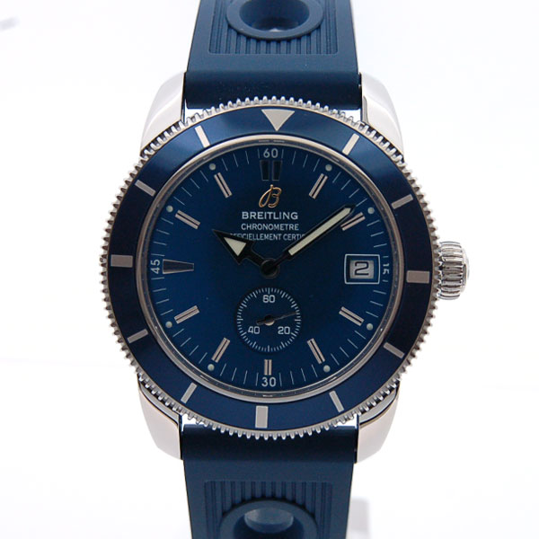 ブライトリング　BREITLING　スーパーオーシャンヘリテージ　38mm　A372C35ORC　ブルー　ラバーベルト　超目玉価格　新品