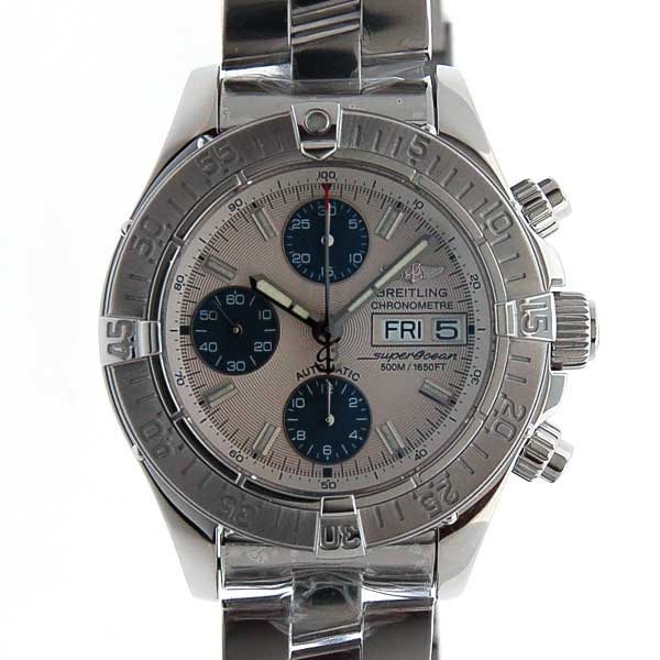 ブライトリング　BREITLING　クロノスーパーオーシャン　A111G49PRS　シルバー文字盤　42mm　ブレス　新品