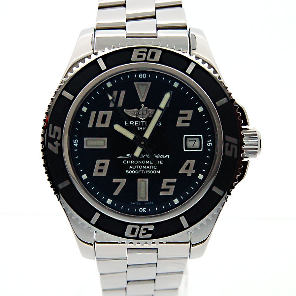ブライトリング　BREITLING　スーパーオーシャン42　A187B28PRS　アビスブラック　42mm　SSブレス　新品