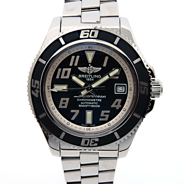 ブライトリング　BREITLING　スーパーオーシャン2　A187B29PRS　アビスシルバー　42mm　SSブレス　新品