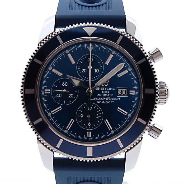 ブライトリング　BREITLING　スーパーオーシャンヘリテージ　クロノグラフ　46mm　A272C58ORC　ブルー　ラバーベルト　新品