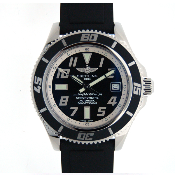 ブライトリング　BREITLING　エアロマリン スーパーオーシャン42　A187B29RPR　アビスシルバー　42mm　ラバー　新品