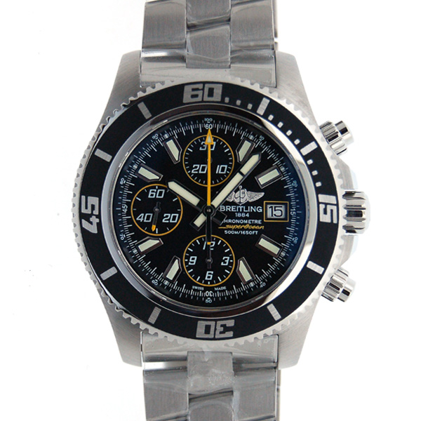 ブライトリング　BREITLING　スーパーオーシャンクロノグラフ　A110B82PRS　アビスイエロー　SS　44mm　500m防水　新品