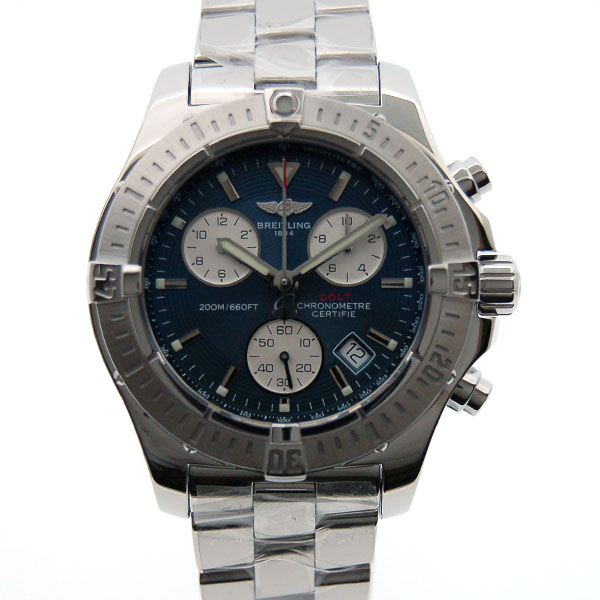 ブライトリング BREITLING コルトクロノグラフ A73380 ブルー SS 40mm  
