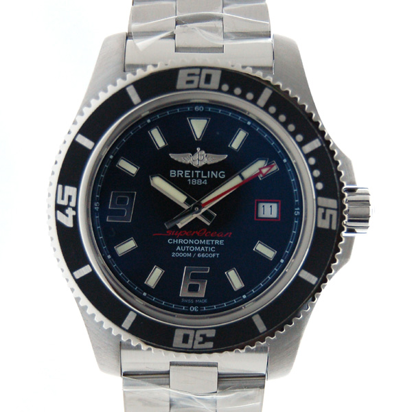 ブライトリング　BREITLING　スーパーオーシャン44　A188B76PRS　アビスレッド　44mm　SSブレス　新品