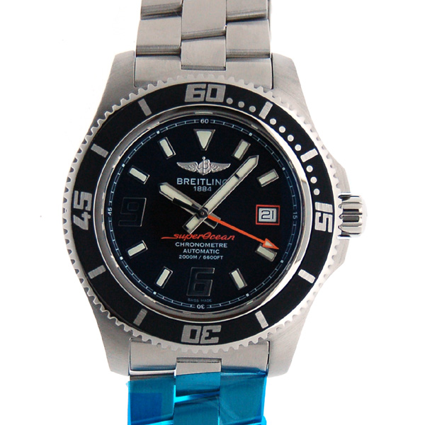 ブライトリング　BREITLING　スーパーオーシャン44　A188B80PRS　アビスオレンジ　44mm　SSブレス　新品